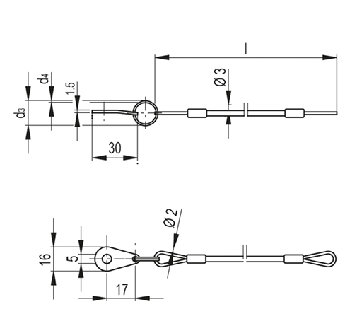 Удерживающие тросы CV-T-P