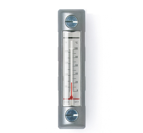 Столбиковые индикаторы уровня с термометром и с защитной рамкой HCX/T-AR-P