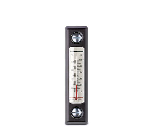 Столбиковые индикаторы уровня с термометром и с защитной рамкой HCX/T-AR-PT