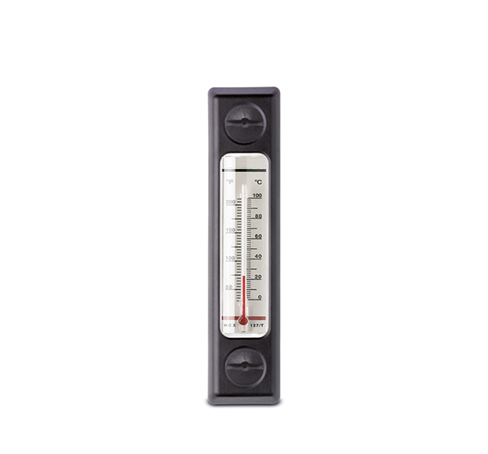 Столбиковые индикаторы уровня с термометром и с защитной рамкой HCX/T-AR-PT-VT