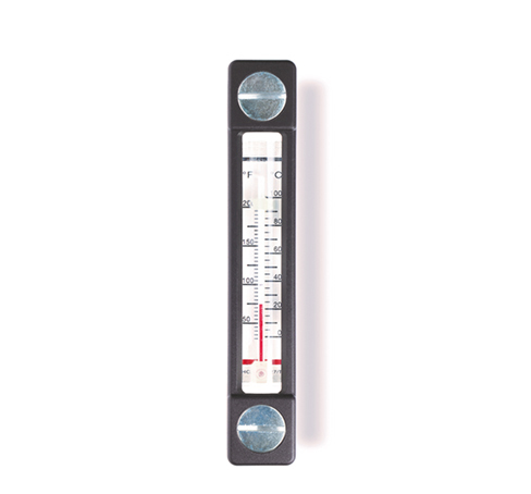 Столбиковые индикаторы уровня с термометром и с защитной рамкой HCZ/T-AR-PT