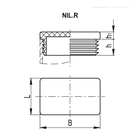 Заглушки для ребристых труб NIL.RЗаглушки для ребристых труб NIL.R