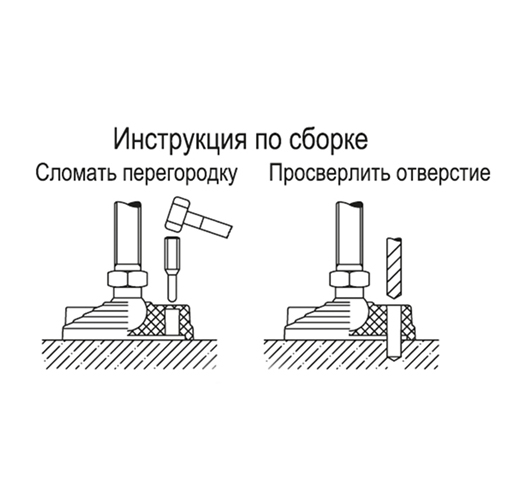 Регулируемые опоры для крепления к полу LV.F-AS-STP инструкция по сборке