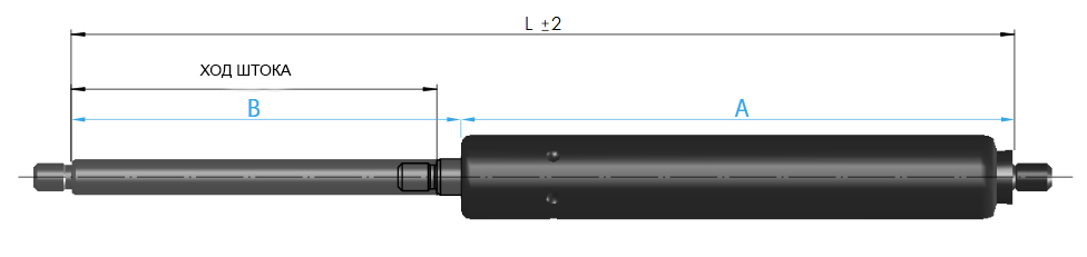 газовая пружина тип подсоединение резьба резьба
